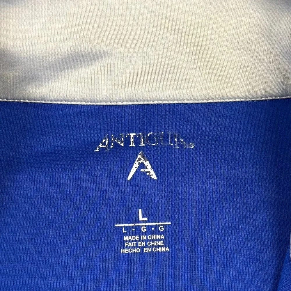 Antigua Bandon Dunes Golf Mens Large Royal Blue Quarter Zip Pullover Sweatshirt